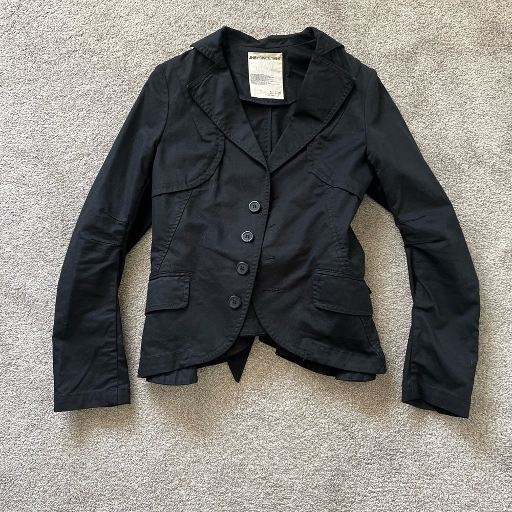 JNBY Black Bow tie Slim-Fit Blazer Brand New, Perfect for Work or Events, Size M - Picture 3 of 6